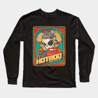 Hot rod custom classic car and skulls Long Sleeve T-Shirt